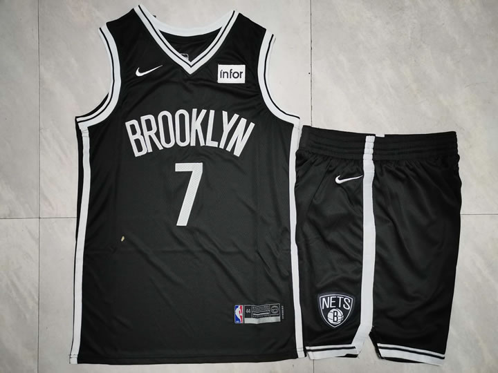 Nets 7 Kevin Durant Black Nike Swingman Jersey(With Shorts),We sell and wholesale Nets 7 Kevin Durant Black Nike Swingman Jersey(With Shorts) on line form chian!